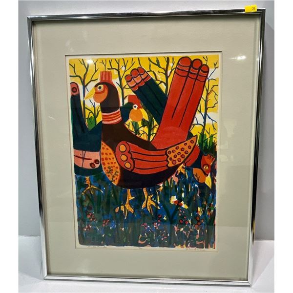 John Snow  Three Birds Limited Edition Print  Frame 18w x 22.5h  Art 12w x 16h