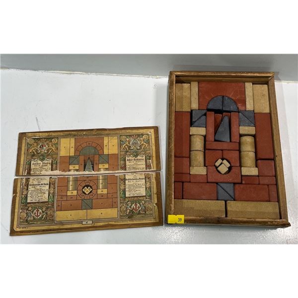 Vintage Stone Pieced Puzzle  Made in Germany