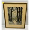 Image 1 : D.Benboe Scenic Forest and Nature Watercolor  Art 8Wx10H