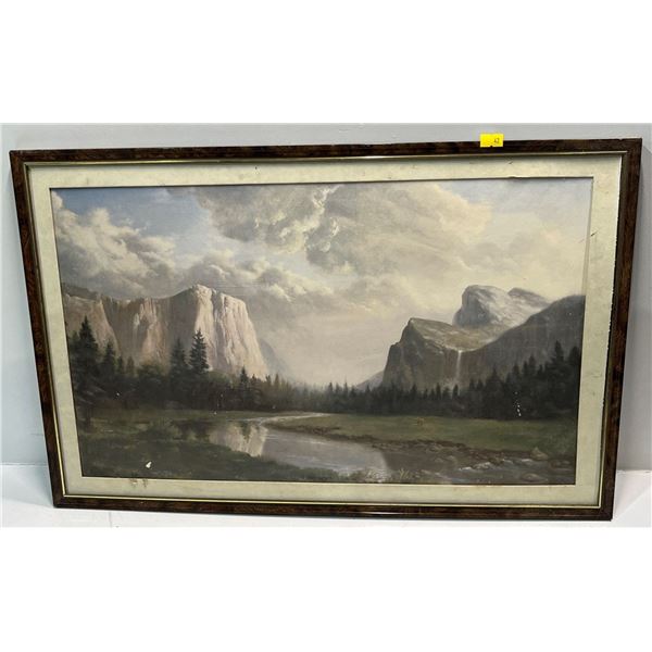Dino Massaroni Sunrise Sierra - Yosemite National Park Print  damaged  Art 22Wx13H