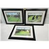 Image 1 : Loren Chabot Three Golf Course Themed Prints  10Wx7H