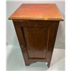 Image 2 : Decorative Vintage Wood Side Table with Two Shelves 15Wx14Dx30.5H (need tlc)