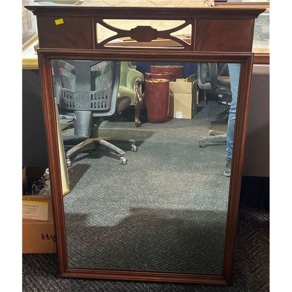 Wall Mirror with Solid Wood Frame 25Wx36H