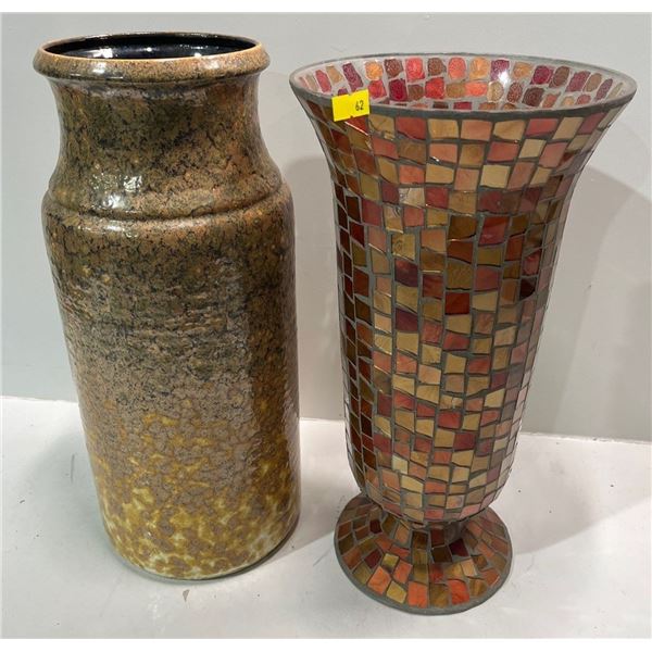 Pair of Decorative Large/Tall Vases 16H