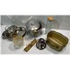 Image 1 : Collection of Serving Dishes and Decor includes Ice Bucket, Silver Plated Dish & Creamer and more