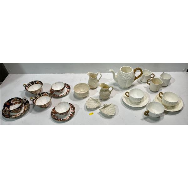 Shell And Floral Themed Tea Sets