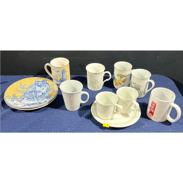 Collection Of Assorted Mugs And Plates