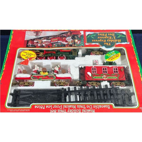 Musical Holiday Train Set in Original Box