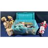 Image 1 : Bin Of Assorted Christmas Decor (bin & all contents included)