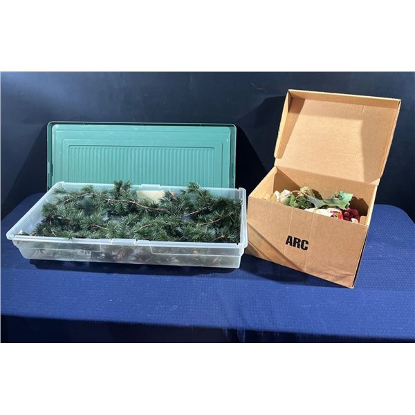 Collection of Various Christmas Decor (bin and all contents included)