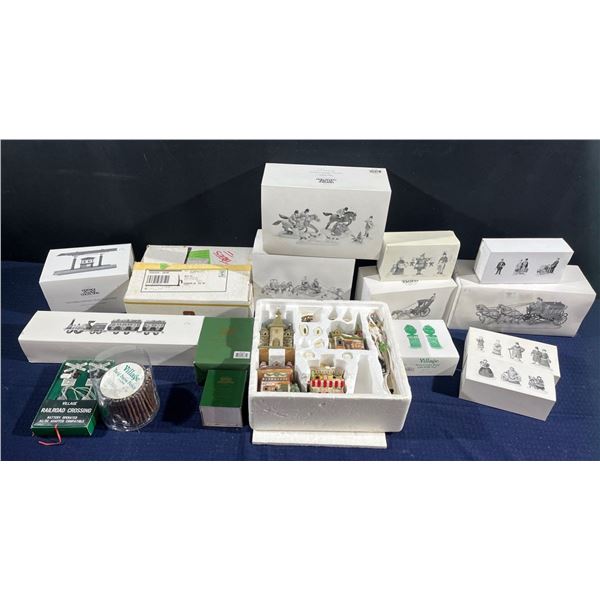 Heritage Village Collectibles (bin and all contents included)