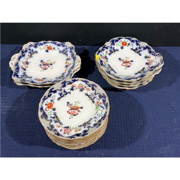 Antique English 1845 Polychrome Minton China