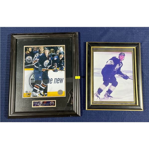 Ryan Smith-Edmonton Oilers Two Framed 8x10 Game Photos
