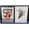 Image 1 : Edmonton Oilers Framed Posters - Conor McDavid & Ryan Nugent-Hopkins 18Wx24H