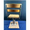 Image 10 : Antique Elementary School Desk and Chair (adjustable)
