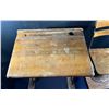 Image 2 : Antique Elementary School Desk and Chair (adjustable)