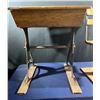 Image 4 : Antique Elementary School Desk and Chair (adjustable)