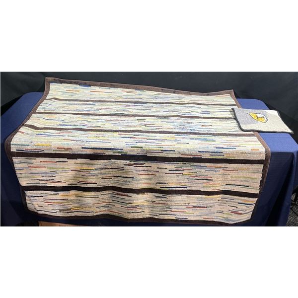 Handmade, Hand Dyed Hook Rug Wall Hangings12Wx12H, 55Wx55H