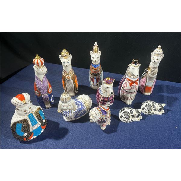 Royal Crown Derby Figurines Dogs & Cats