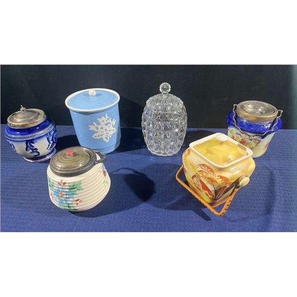 Collection of Vintage "Biscuit Barrels" (Cookie Jars)