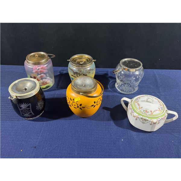 Collection of Vintage "Biscuit Barrels" (Cookie Jars)