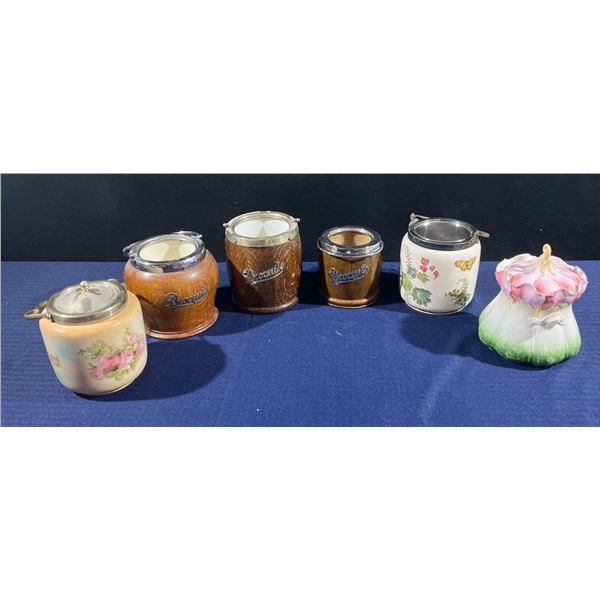 Collection of Vintage "Biscuit Barrels" (Cookie Jars)