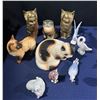 Image 1 : Collection of Brass and Ceramic Cat and Bird Figurines brands include Goebel, B&G, Lladro and more