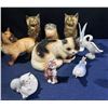 Image 2 : Collection of Brass and Ceramic Cat and Bird Figurines brands include Goebel, B&G, Lladro and more