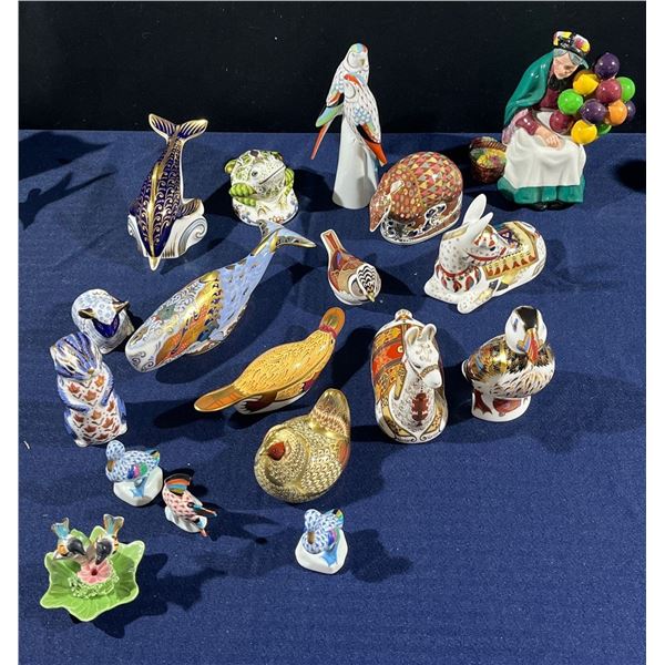 Collection of Royal Crown Derby Figurines and more