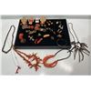 Image 1 : Collection of Coral Jewelry Necklaces, Earrings, Bracelets