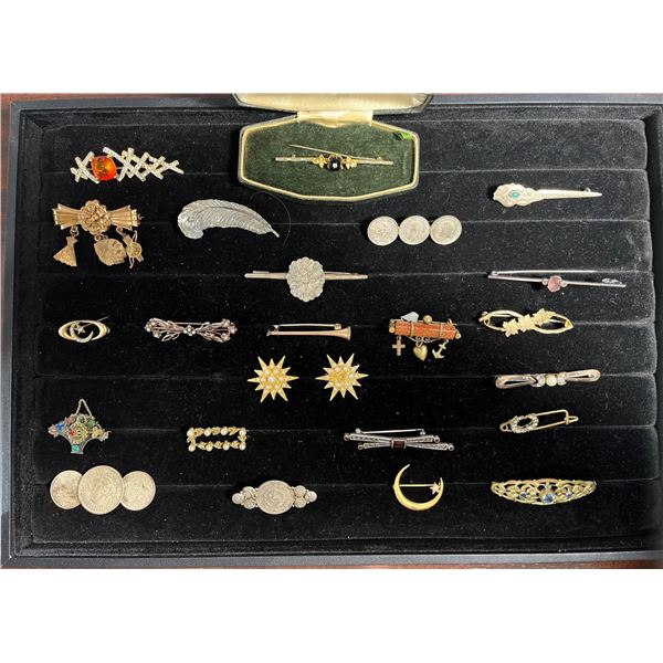 Collection of "Bar Pin" Brooches