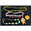 Image 1 : Collection of Czech Glass Jewelry Necklaces & Earrings