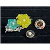 Image 1 : Semi-Precious Gem Brooches and Ring