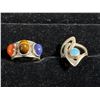 Image 1 : Semi-Precious Gem Sterling Silver Rings 11.04g