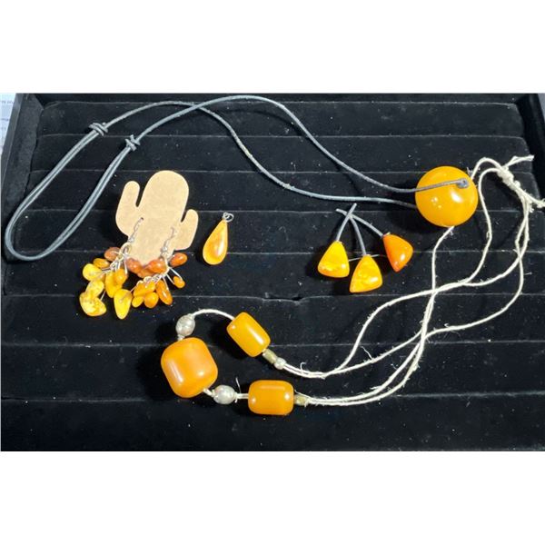 Collection of Amber Jewelry