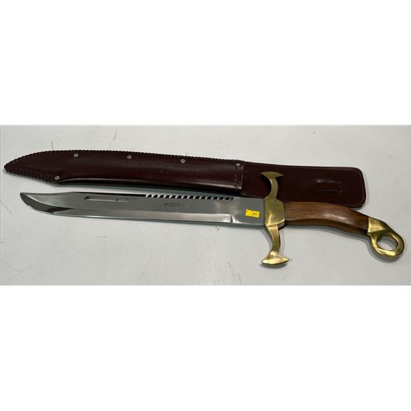 Handmade Sword From Pakistan Stainless Steel Blade 17L with Wood and Brass Handle 25L Total