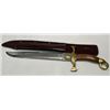 Image 1 : Handmade Sword From Pakistan Stainless Steel Blade 17L with Wood and Brass Handle 25L Total