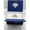Image 10 : 14K White Gold 8.5g 1.01ct I1 H Princess Cut Natural Canadian Maple Leaf Diamond Ring
