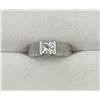 Image 1 : 14K White Gold 8.5g 1.01ct I1 H Princess Cut Natural Canadian Maple Leaf Diamond Ring