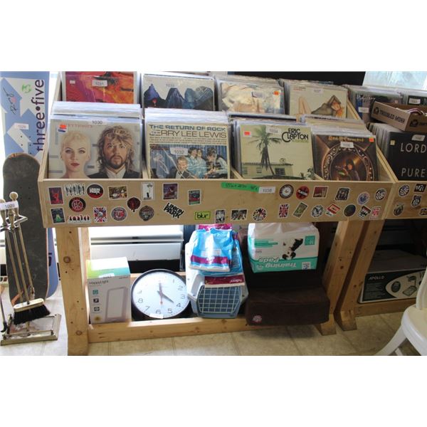 Large, Wooden Record Holder