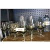 Image 1 : Misc. Vintage Smokey Grey Glass Stemware