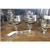 Image 2 : Misc. Vintage Smokey Grey Glass Stemware