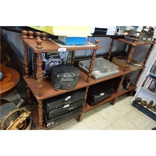 Vintage Wooden Shelving Unit