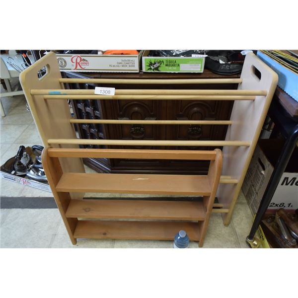 Wooden Shoe Rack and Wooden  Shelf