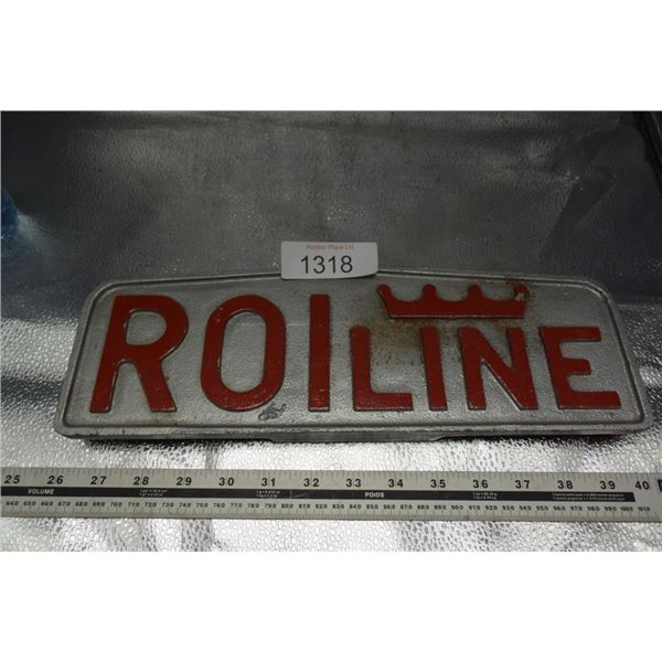 Cast Iron Roiline Sign