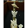 Image 3 : 2 ivory birds and a seal and whale mounted on fossilized ivory by Burt Kulk (2)