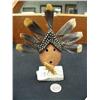 Image 1 : 7" whale bone mask with fish in front (2)