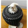 Image 2 : 445f, 3-1/2" baleen basket by Hayes Elin- has white baleen at very top (2)
