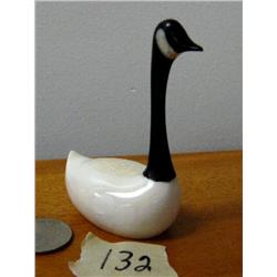 3" Canadian goose made out of ivory and baleen by Aningayou (2)