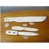Image 1 : 2 ivory letter openers, 1 bone story knife (2)